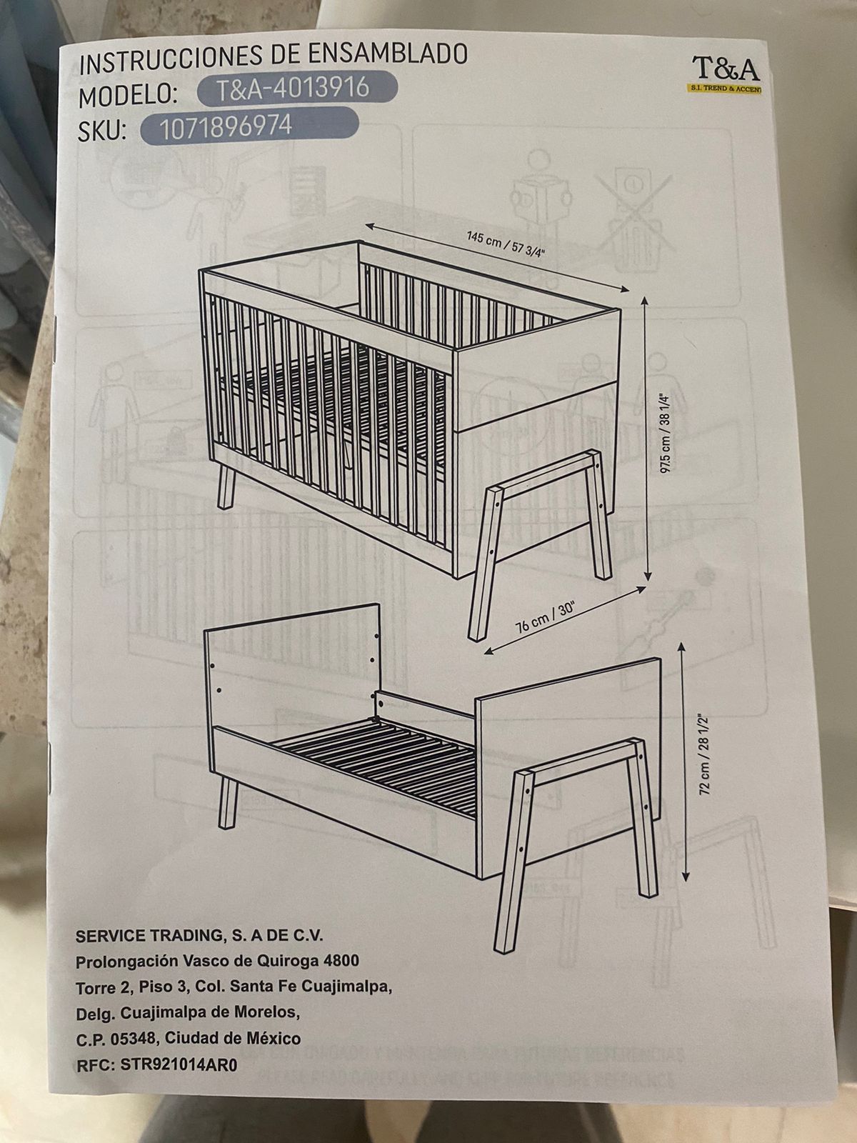 Cuna de Madera T&A