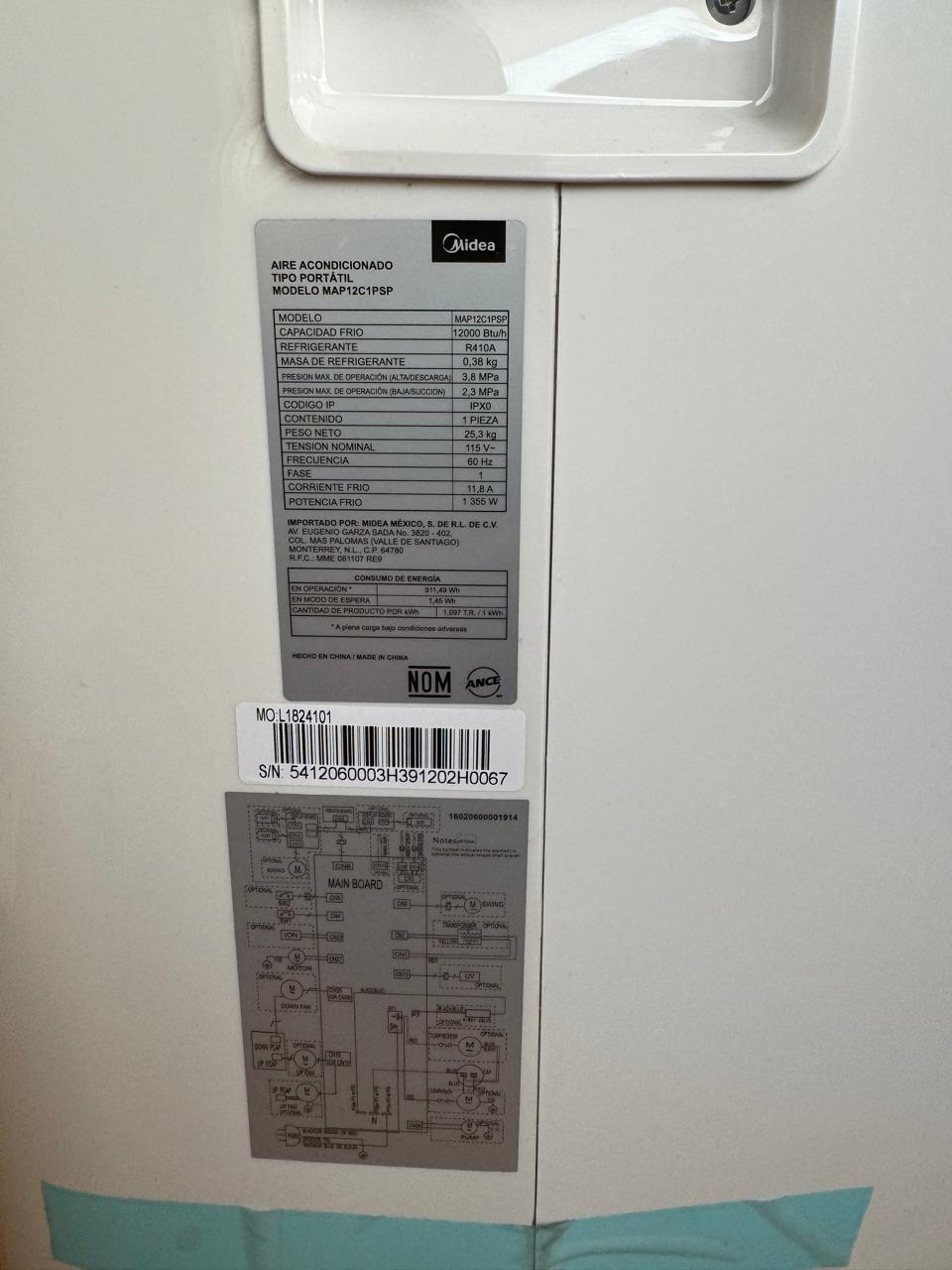 Aire Acondicionado Portátil - Midea